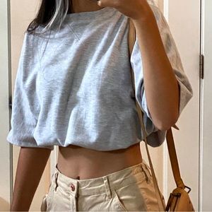 Bershka Beige Wide-Leg Cargo Pants